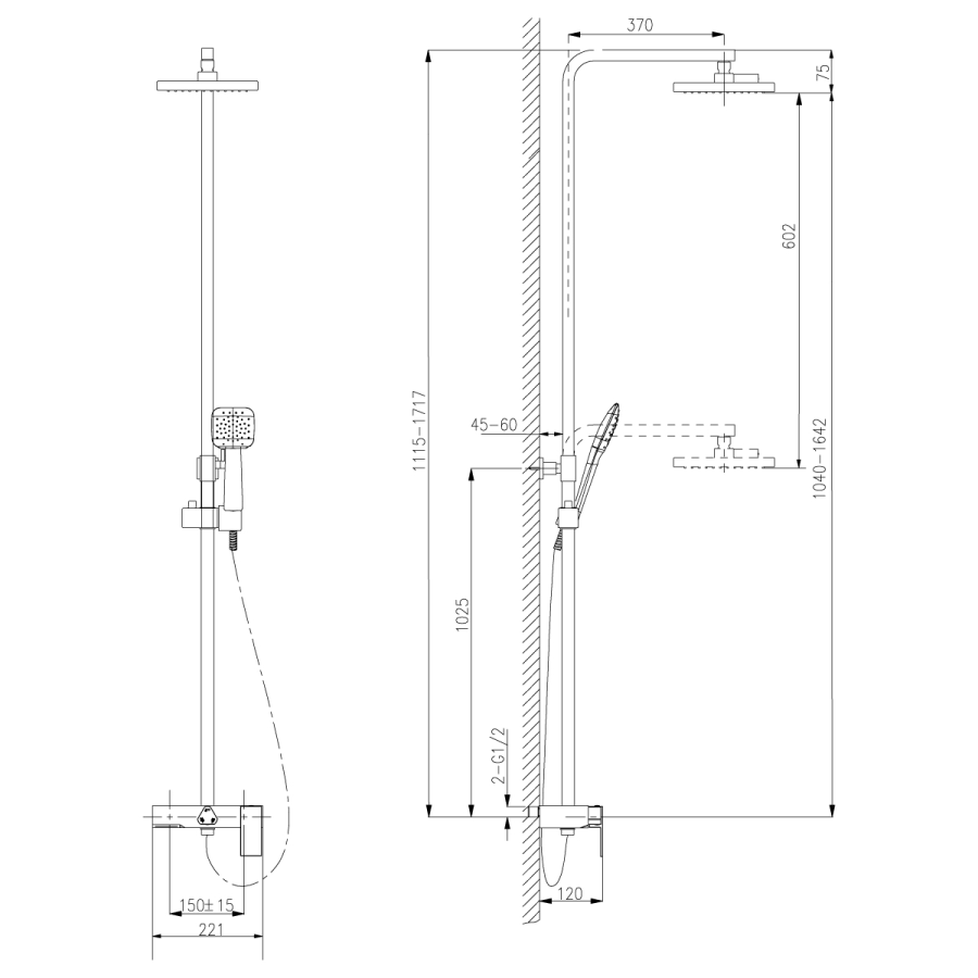 Lemark Tropic смеситель для душа LM7005C