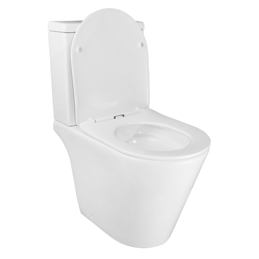 Azario Flin унитаз напольный безободковый с сиденьем микролифт AZ-1363C