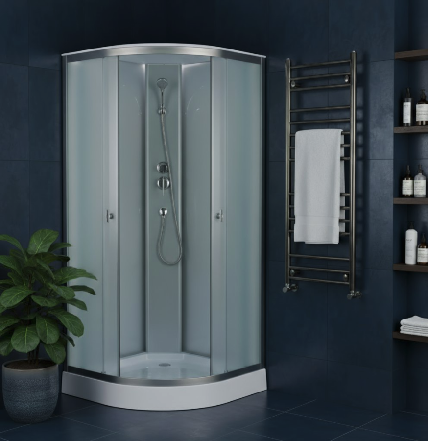 Душевая кабина Loranto 900x900x2150 поддон 14 см CS-981TM/W-90