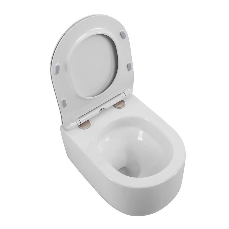 Унитаз подвесной безободковый со смывом TORNADO BelBagno SOFT-TOR BB084CH-TOR