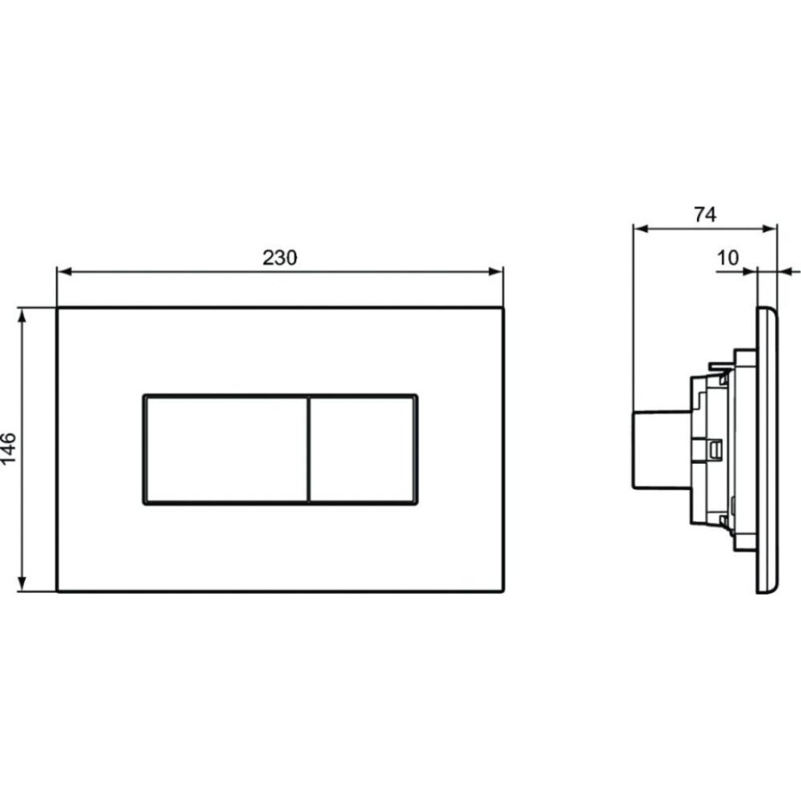 Ideal Standard кнопка смыва P2 R0110JG