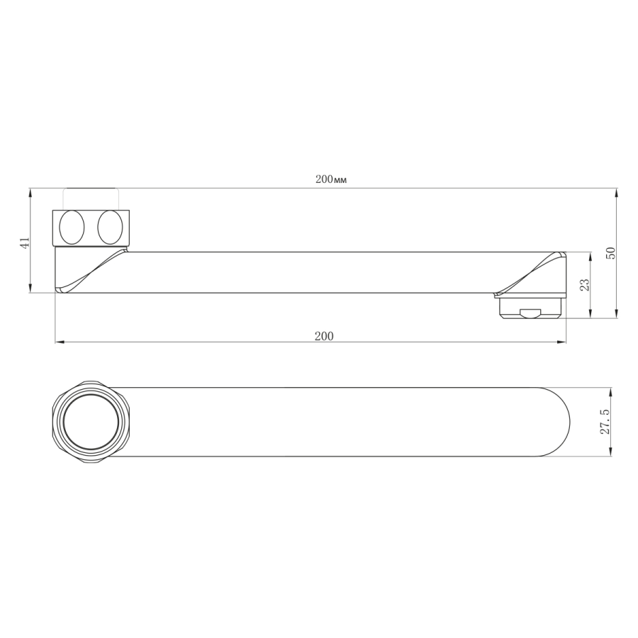 Lemark излив для смесителя 20 см LM9470C