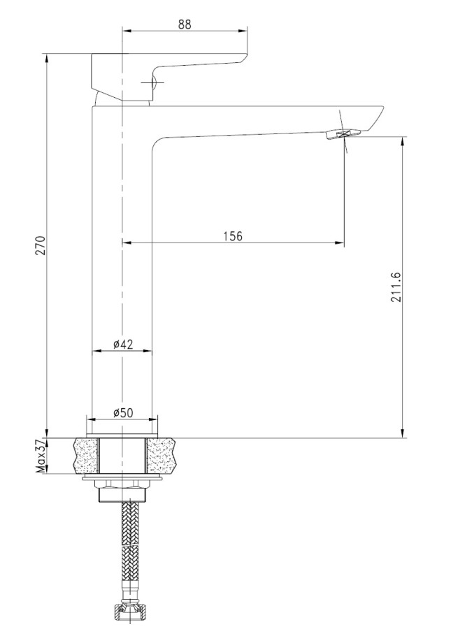 Imprese Breclav White 05245WH смеситель для раковины 35 мм