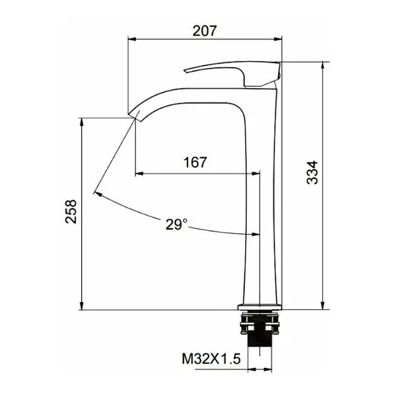 Смеситель для раковины Gappo G07-6 G1007-86