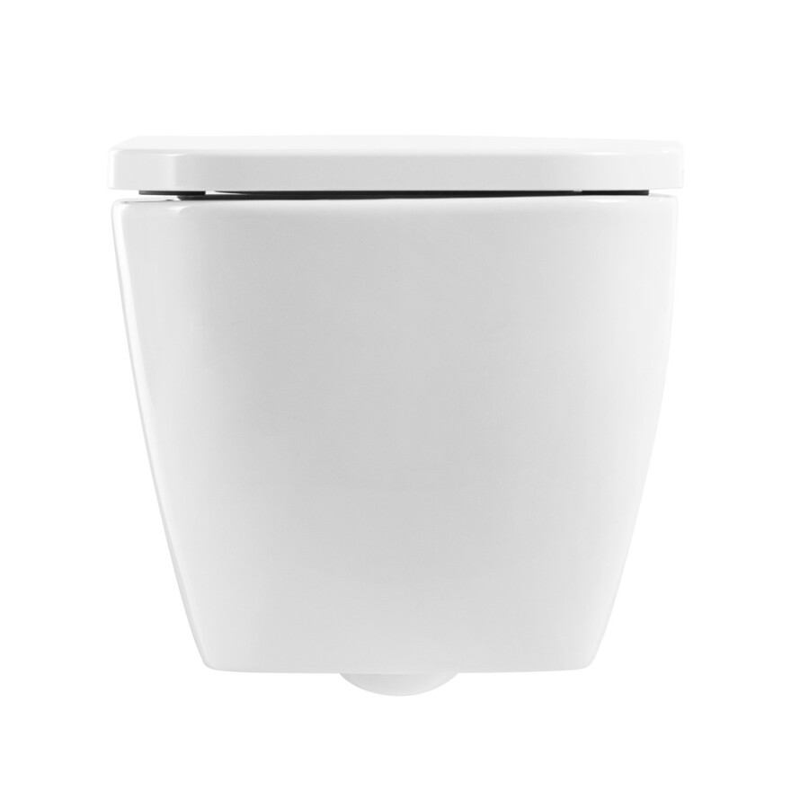 Унитаз подвесной безободковый с крышкой-сиденьем BelBagno ALPINA BB10100CHR/SC