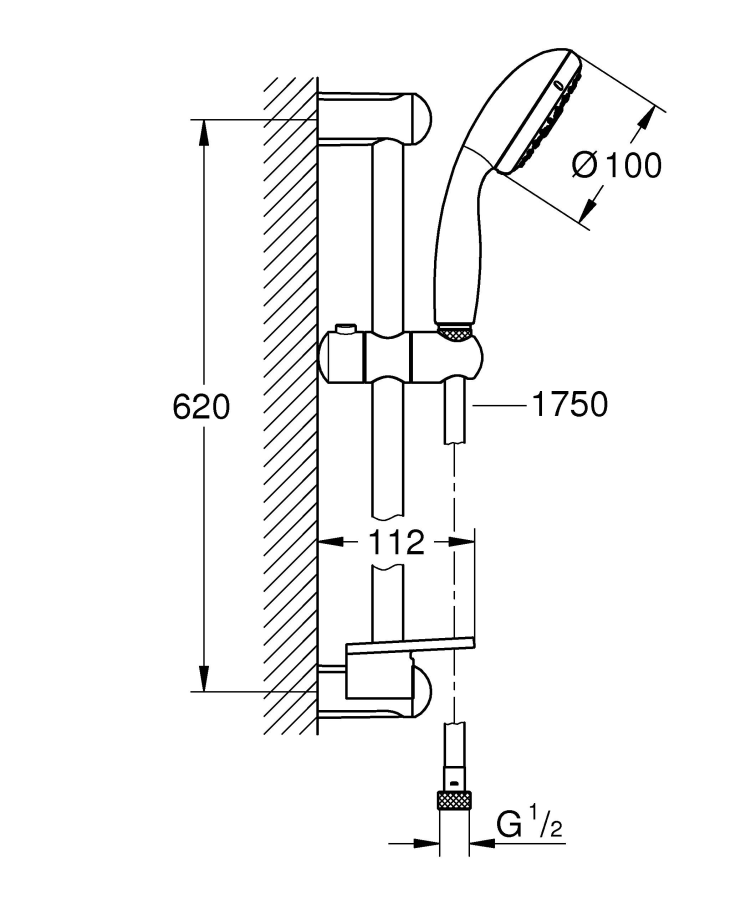 Grohe Tempesta душевой гарнитур 28593002