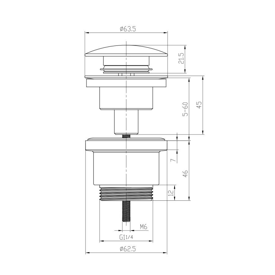 Lemark донный клапан LM8500GM