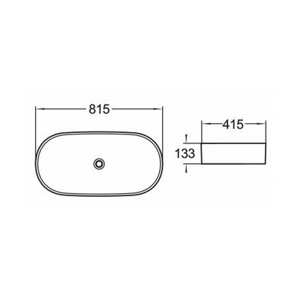 Широкая овальная раковина чаша Comforty 78327 Белый