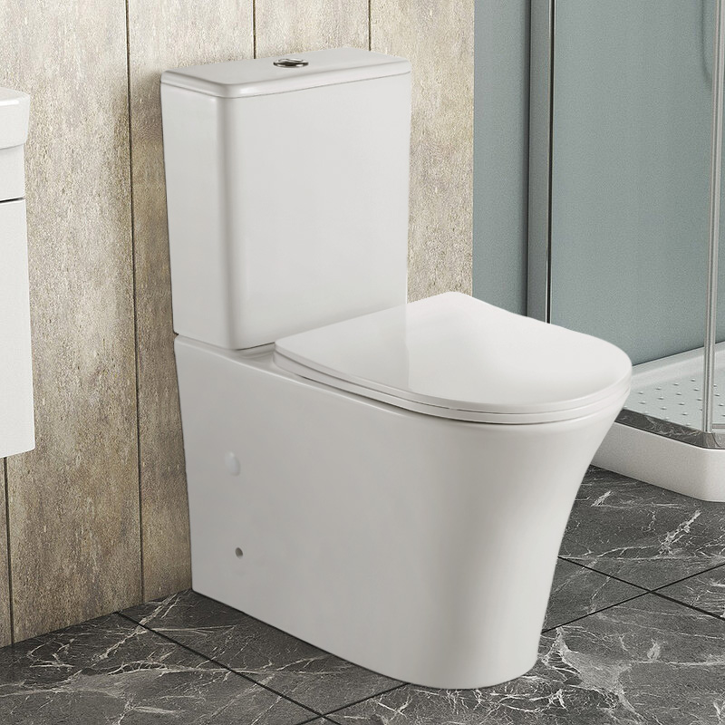 Azario ANTEO ROUND унитаз напольный безободковый с сиденьем микролифт AZ-1219A
