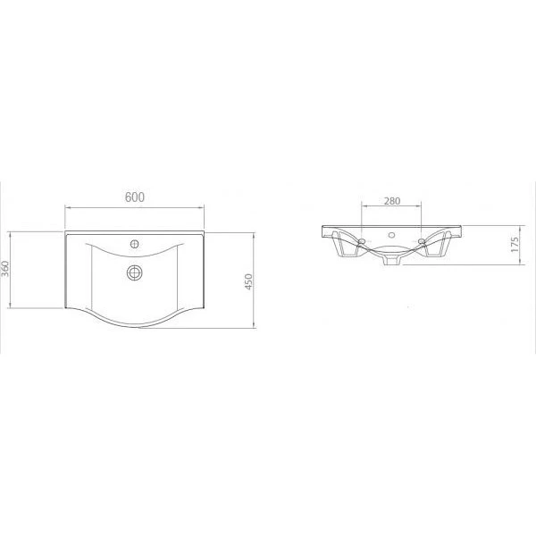 Loranto Коралл 60/1 тумба напольная с раковиной Basic 60, белый CS00070575