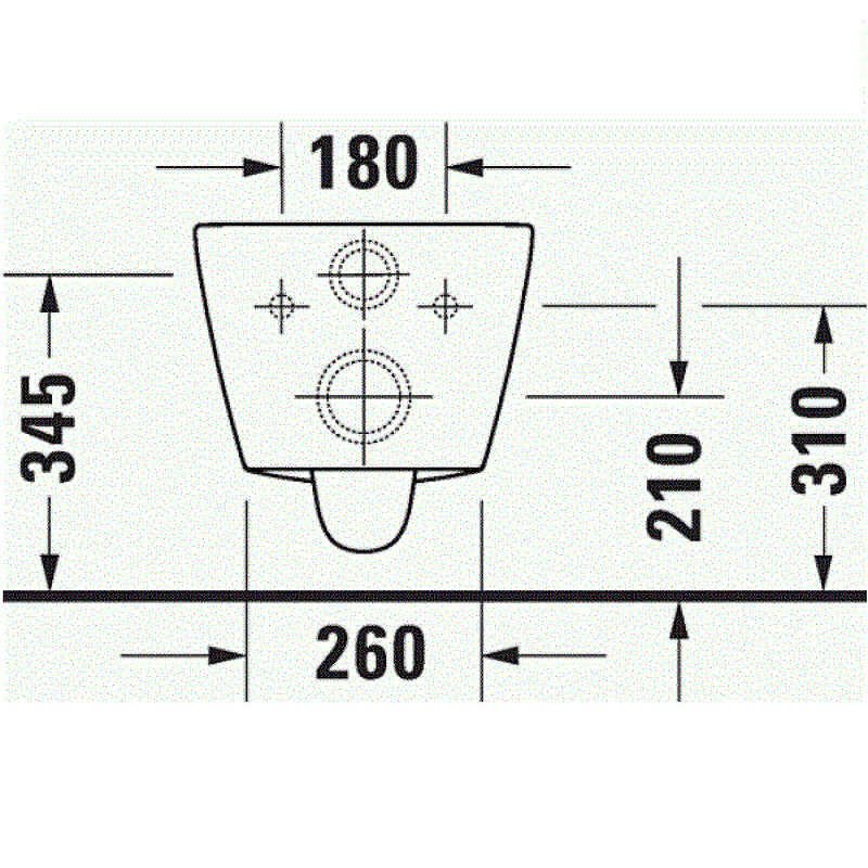 Унитаз подвесной Duravit D-Neo без сиденья, белый 2577090000