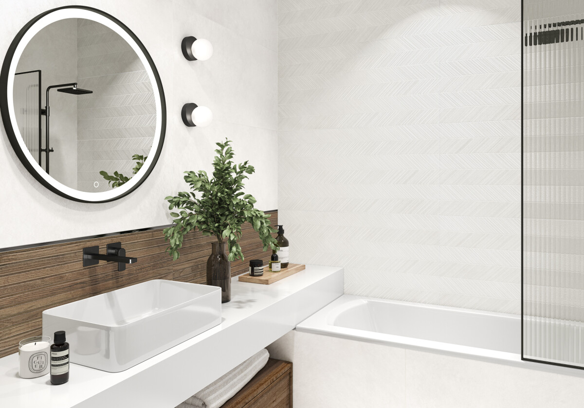 LCM Невел белый / Nevel White Керамогранит 800 x 800 x 8 8080NVL00M