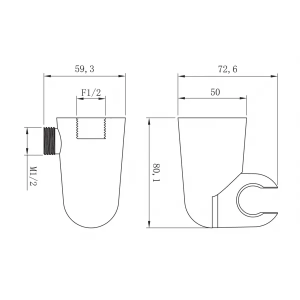 Lemark подключение для душевого шланга LM8084C