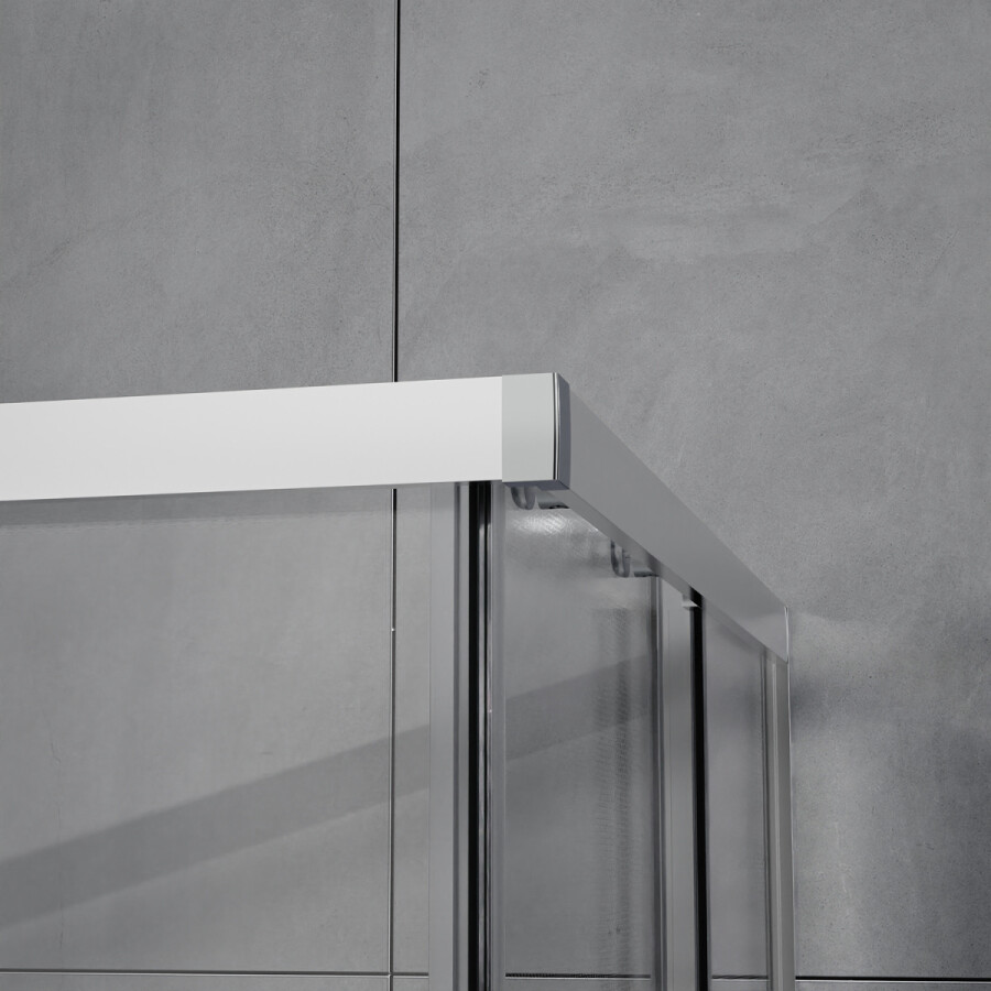 Душевое ограждение Azario Vienna 1000х1000х1950 прозрачное стекло 6 мм, профиль графит матовый AZ-R36-100-MGR-CL