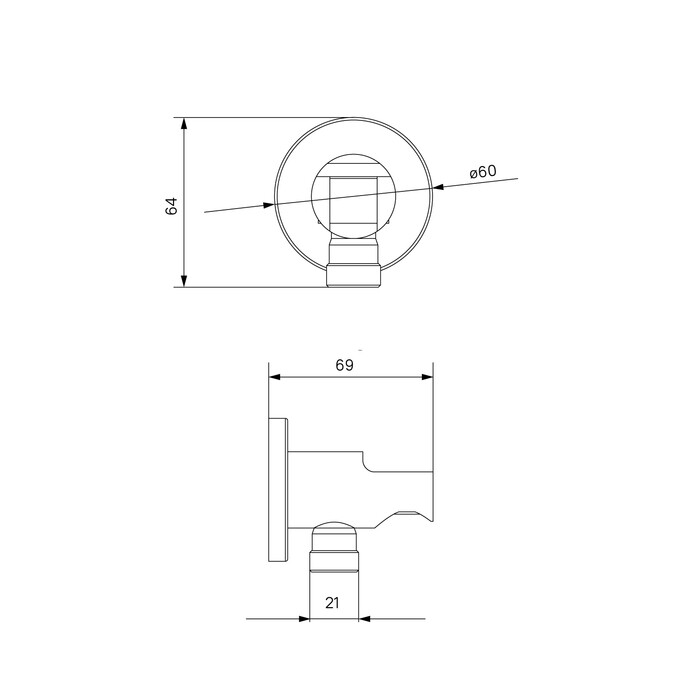 Iddis Ray 003BL01i62 Выход для шланга