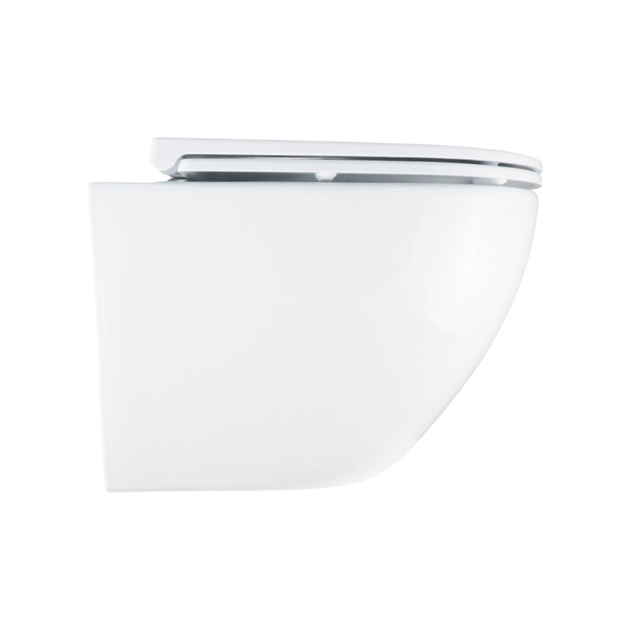 Унитаз подвесной Azario Adagio360х485х365 безободковый, система смыва "Скрытое Торнадо", с быстросъемным сиденьем "Микролифт" AZ-5177T-WHT