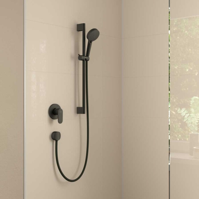 Hansgrohe 71649670S Set HG Vernis Blend смеситель для душа скрытого монтажа (71649670+13620180), матовый черный