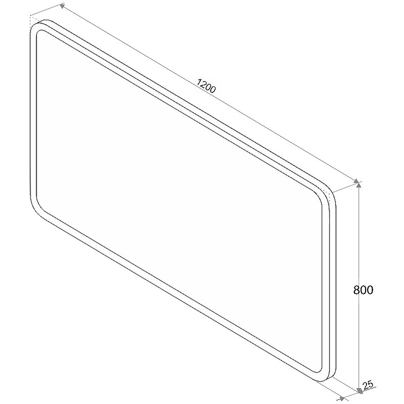 Зеркало Sintesi Jano 120 с LED-подсветкой 1200x800, с подогревом SIN-SPEC-JANO-120