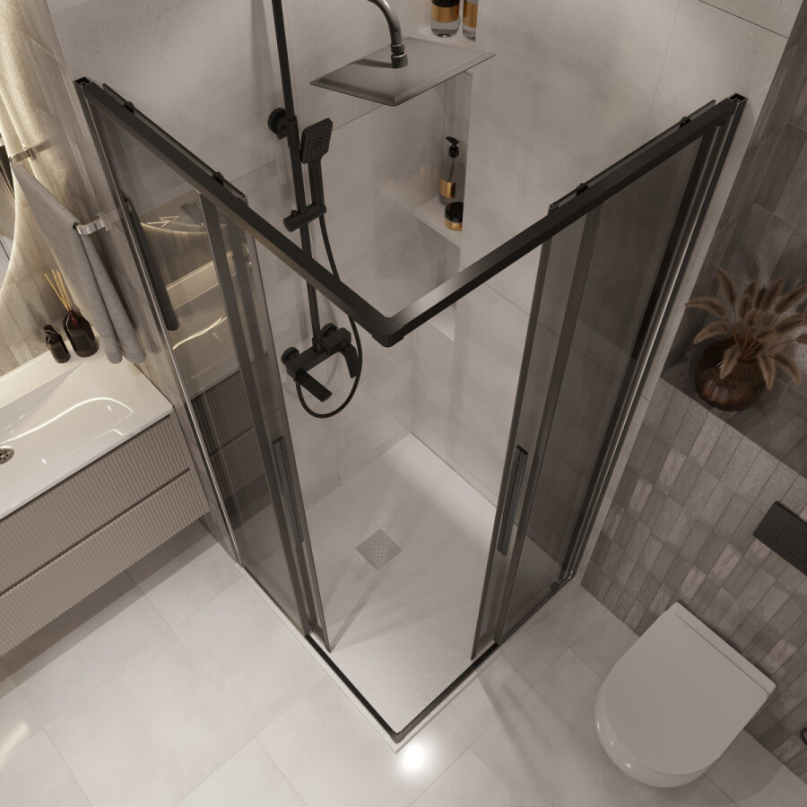 Душевой угол 90x90 Niagara Nova NG 2823-34BLACK