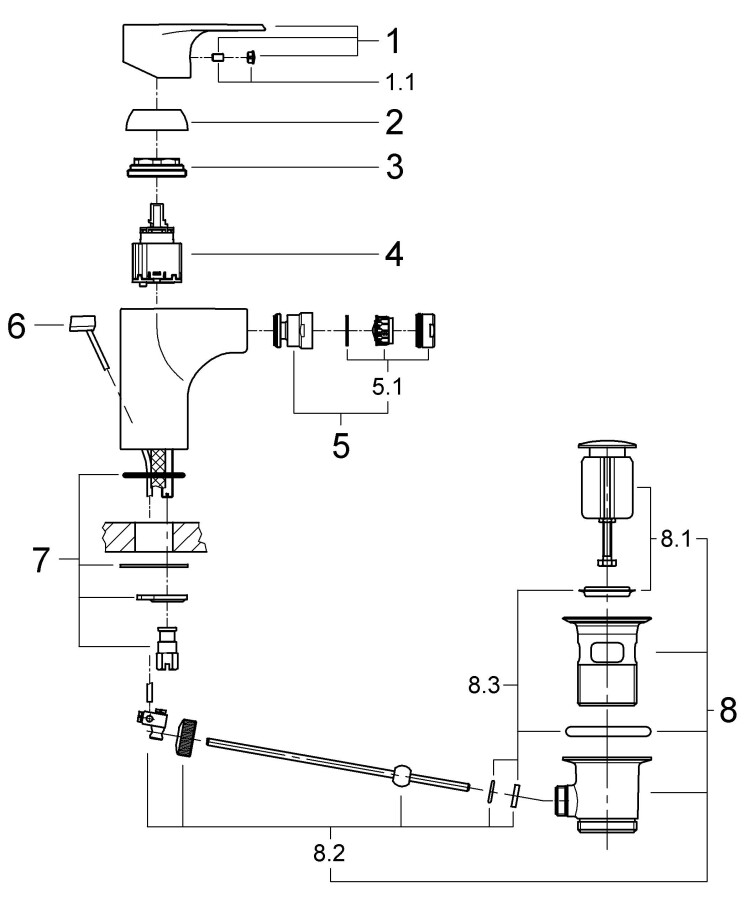 Grohe Vigour 75147826 смеситель для биде