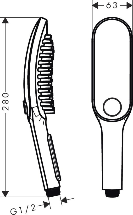 Hansgrohe DogShower Душ для собак 150 3jet с массажной струей бирюзовый 26640540