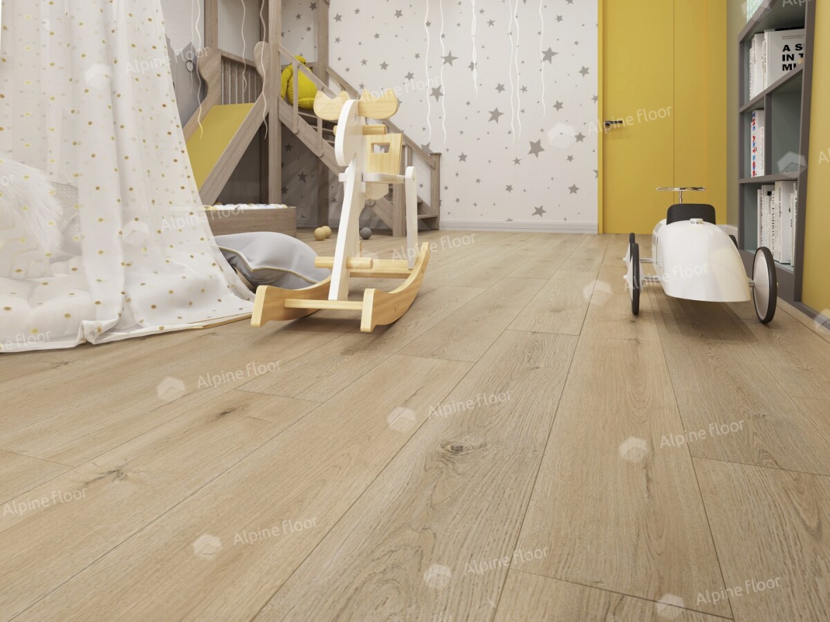 Alpine Floor Easy Line Кварцвиниловая плитка LVT Дуб Миндальный ECO 3-27 1219.2 х 184.15 х 3 mm