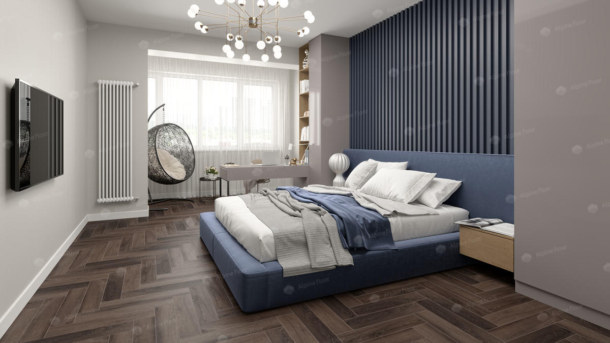 Alpine Floor Parquet Premium ABA SPC ламинат Фафнир ECO 19-16AB 600х125х8 mm
