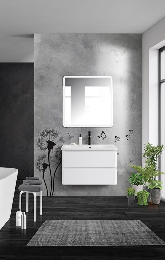 BelBagno Albano 90 см тумба с раковиной ALBANO-900-2C-SO-BL подвесная