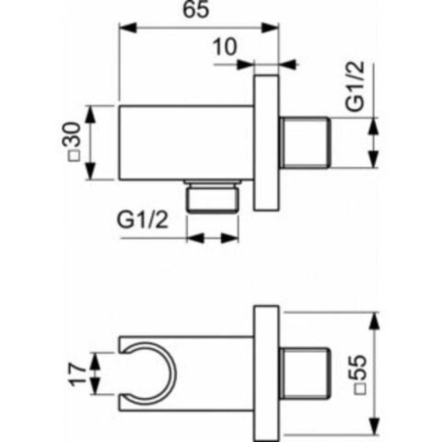 Ideal Standard фиксированный держатель для душевой лейки BC771A2