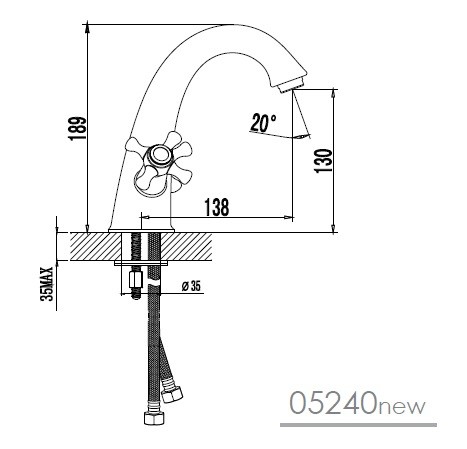 Imprese Ralsko New 05240 смеситель для раковины