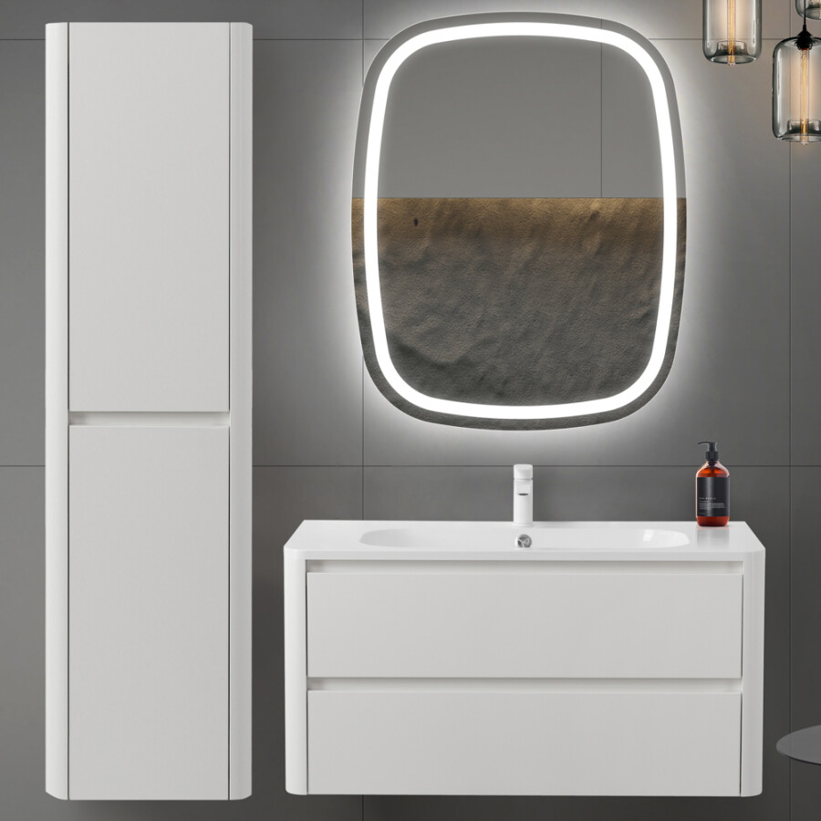 База под раковину подвесная с двумя выкатными ящиками 996x478x500 CEZARES RELAX-1000-2C-SO-BL