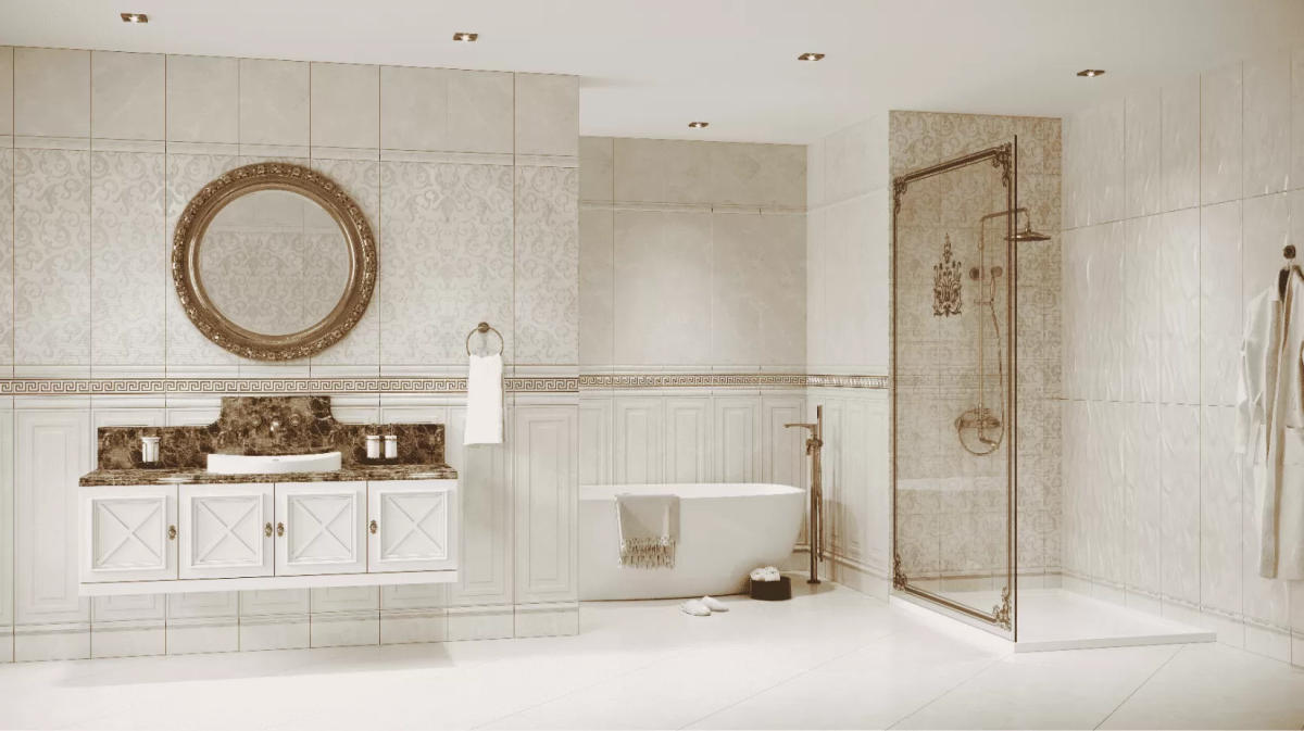 Плитка настенная 603 Eurotile Marbelia Бордюр 3х29,5