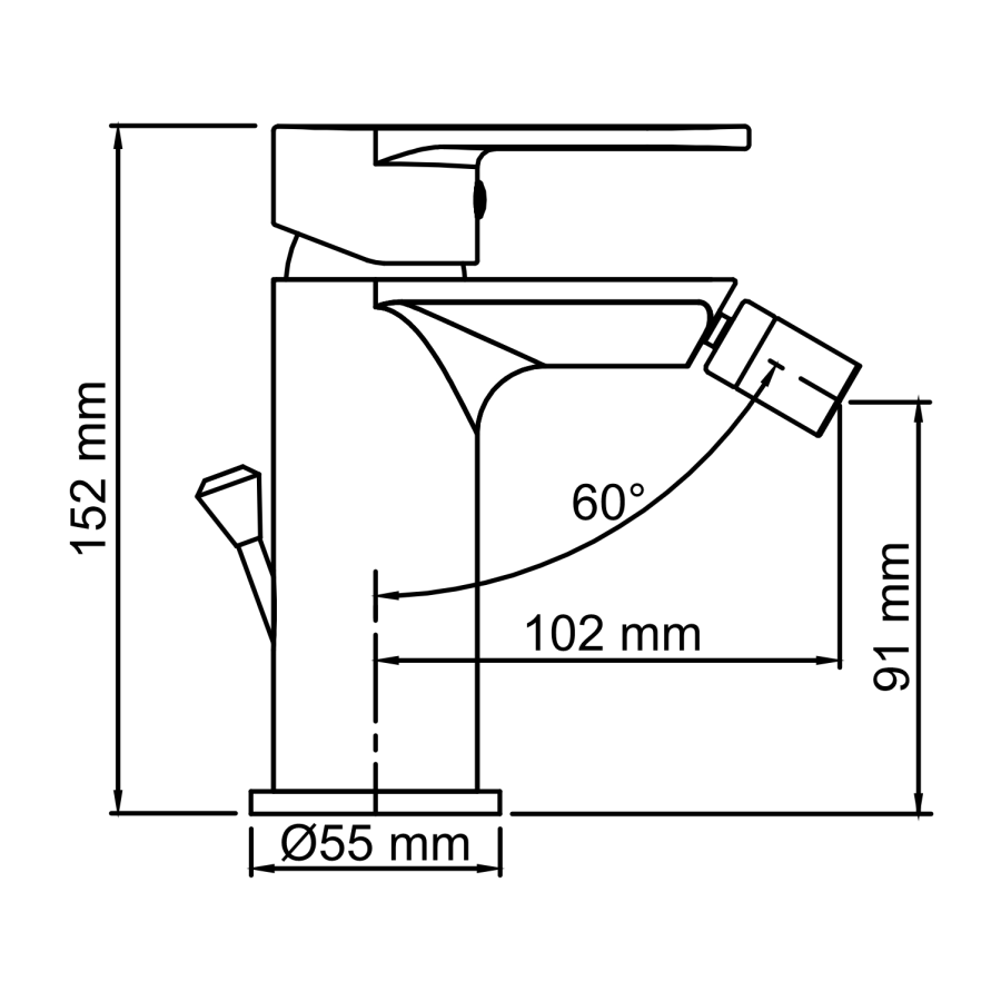 WasserKraft Mindel 8500 смеситель для биде 8506