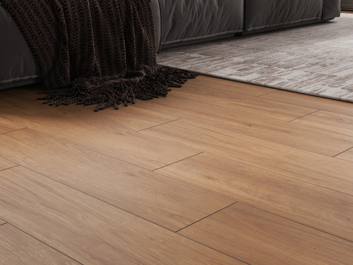 Керамогранит Cersanit Kauri Wood бежевый ректификат рельеф 21,8x89,8 A17938