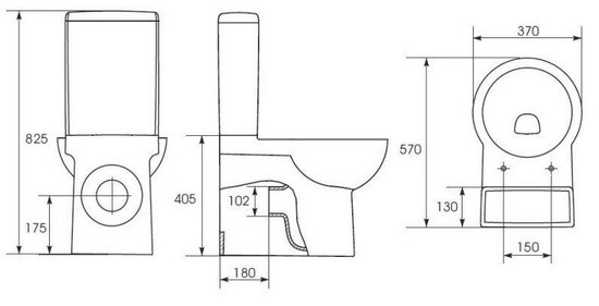 Cersanit Nano N011 P-KO-N011-2/4-DL / 100213 / 435807 унитаз напольный