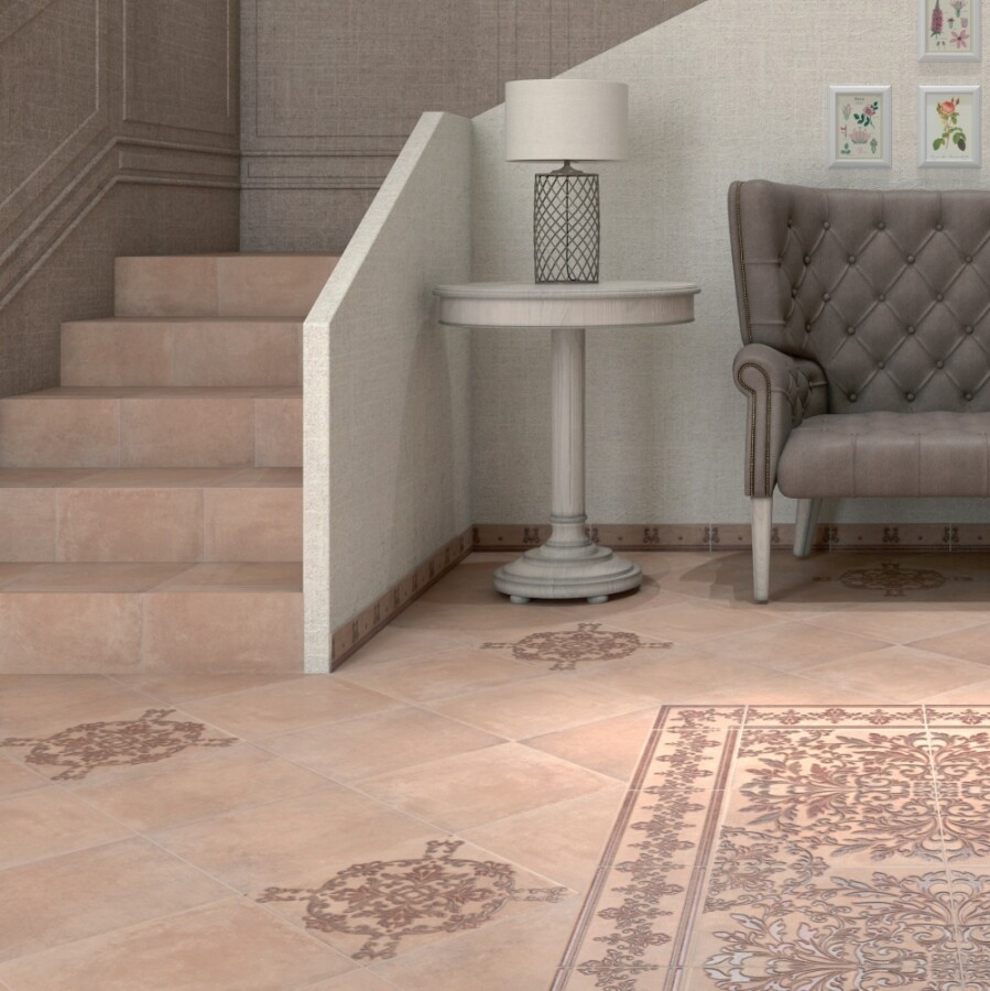 Kerama Marazzi Честер 30х30 см декор напольный коричневый 2