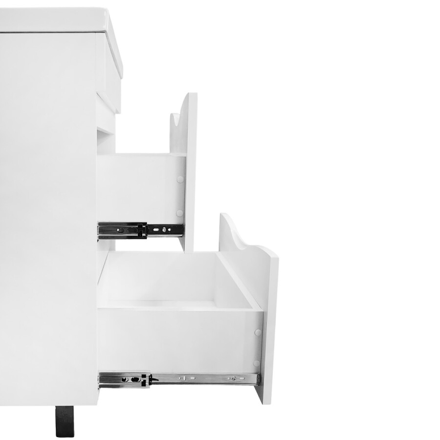 Комплект Тумба Loranto Santorini 60 610х460х810 напольная, с раковиной MONTE Neo 60, Белый Глянец CS00105567