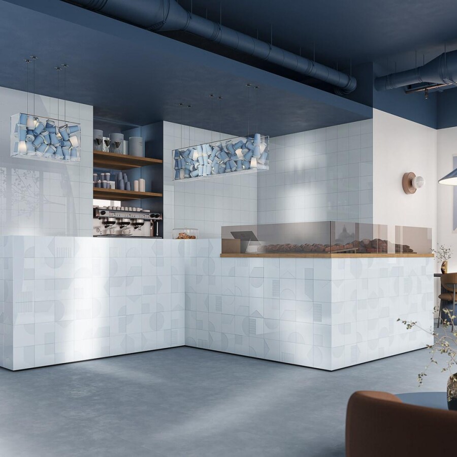 Керамическая плитка Kerama Marazzi Прованс Пикассо Белый глянцевый структура 20x20x0,69 KM2020B0010N
