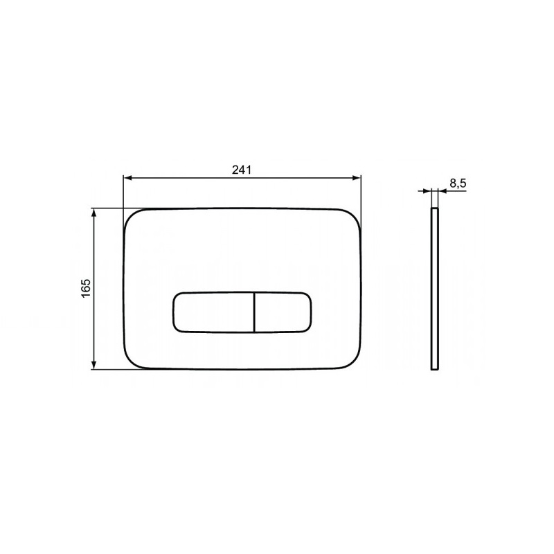 Кнопка смыва Ideal Standard OLEAS™ M3 черная (R0123A6)