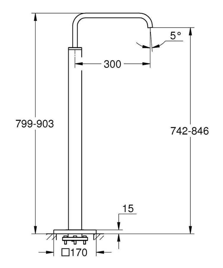 Grohe Allure 13218000 Излив для ванны