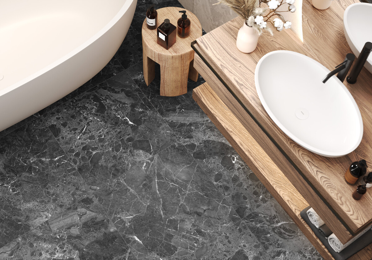 Delacora Greiny Dark Керамогранит 600 x 1200 x 9.5 60120GRY99M