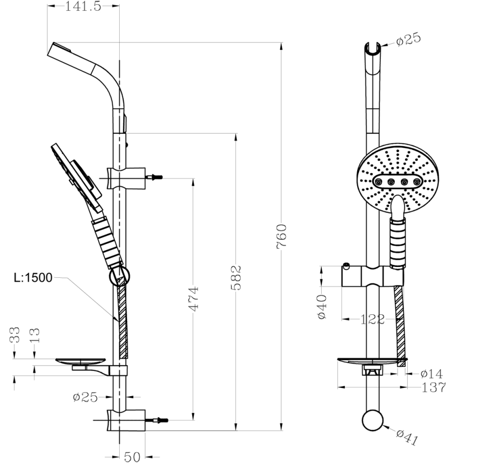 Lemark душевой комплект LM8072C