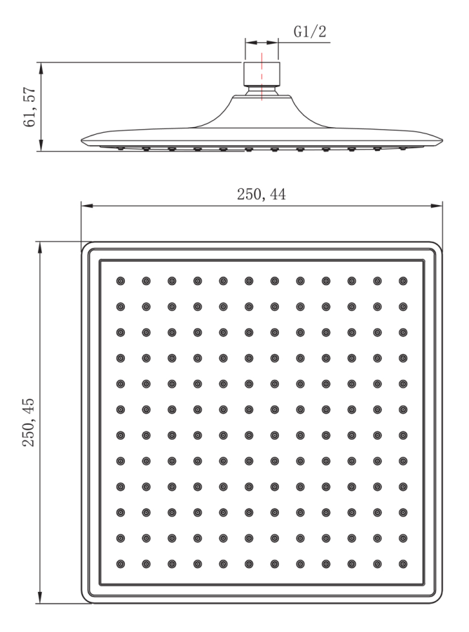 Lemark душевая лейка LM8036C