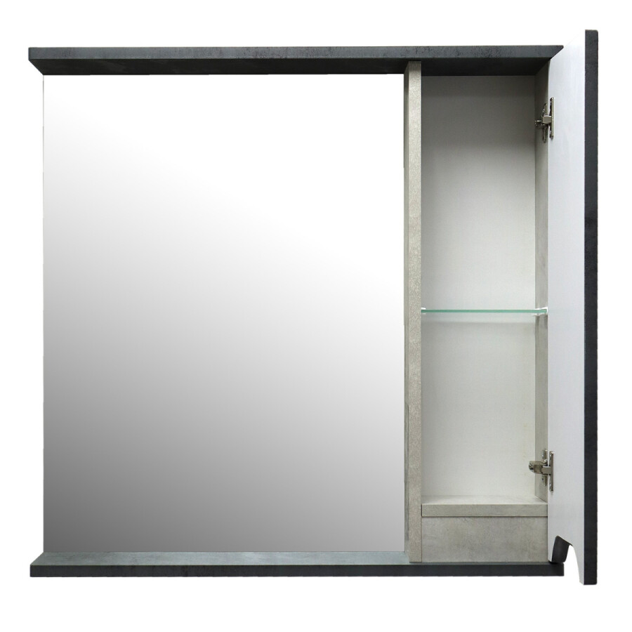 Зеркало-шкаф Loranto Florena 70 700х135х600 правый, темный бетон CS00090037