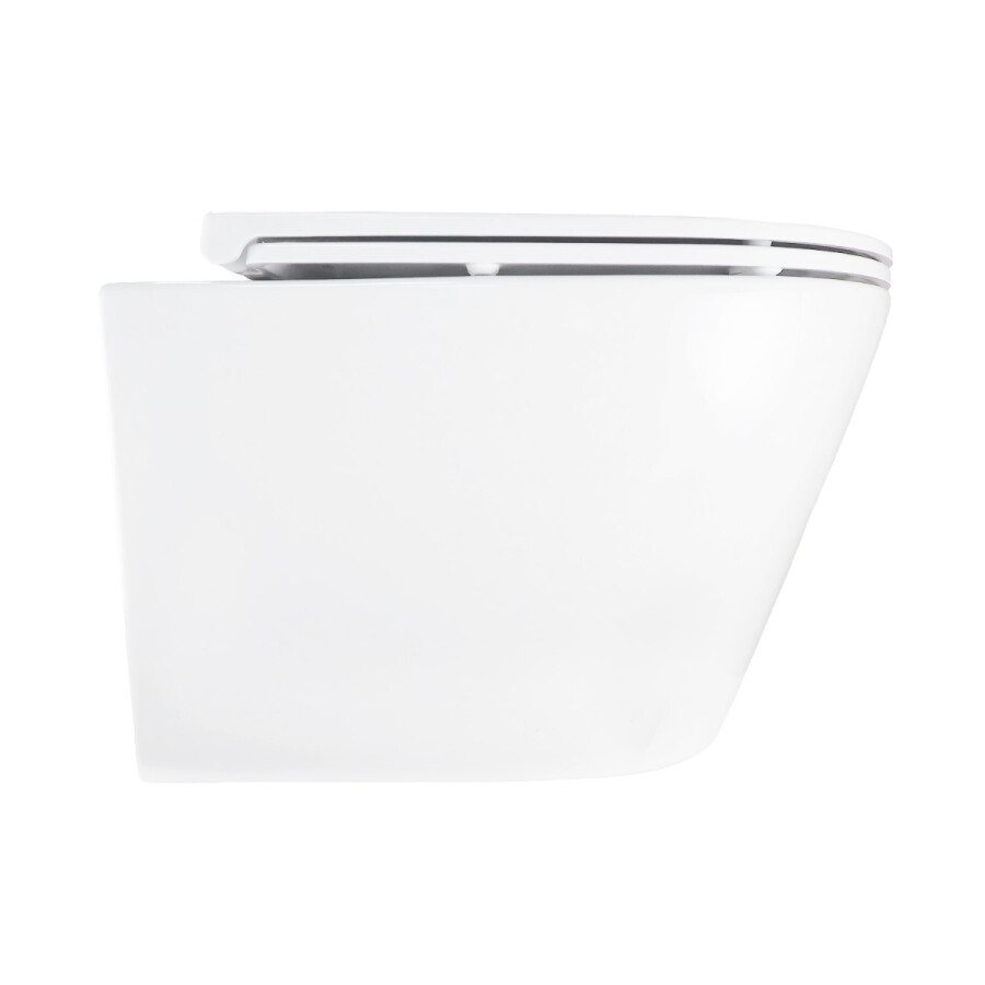 Унитаз подвесной Azario Songo 360х520х365 безободковый, система смыва "Скрытое Торнадо", с быстросъемным сиденьем "Микролифт" AZ-5180T-WHT