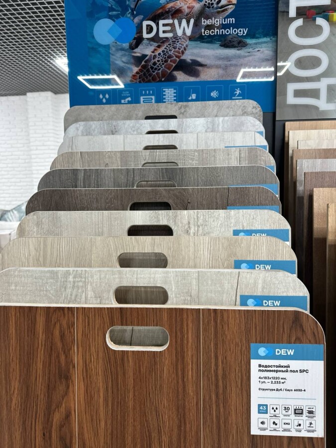 Dew Floor Stone SPC ламинат Блэк М 6055-9