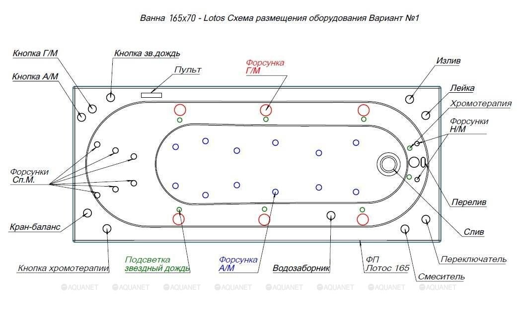 Акриловая ванна Aquanet Lotos 165x70 (с каркасом) 00330873