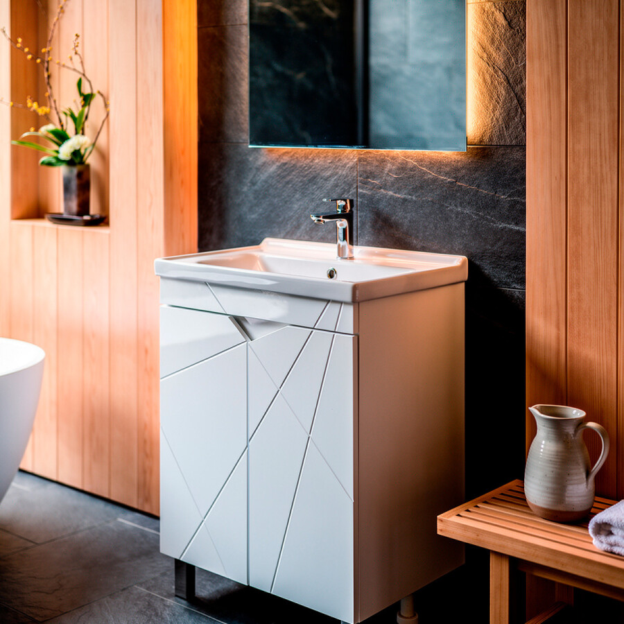 Комплект Тумба Loranto Оптимум 70 700х470х825 напольная, с раковиной Monte NEO 70, белый CS00106209