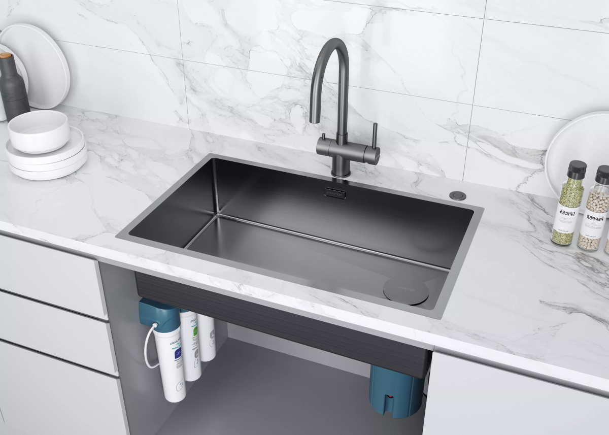 Смеситель для кухни Heller He213218-GM