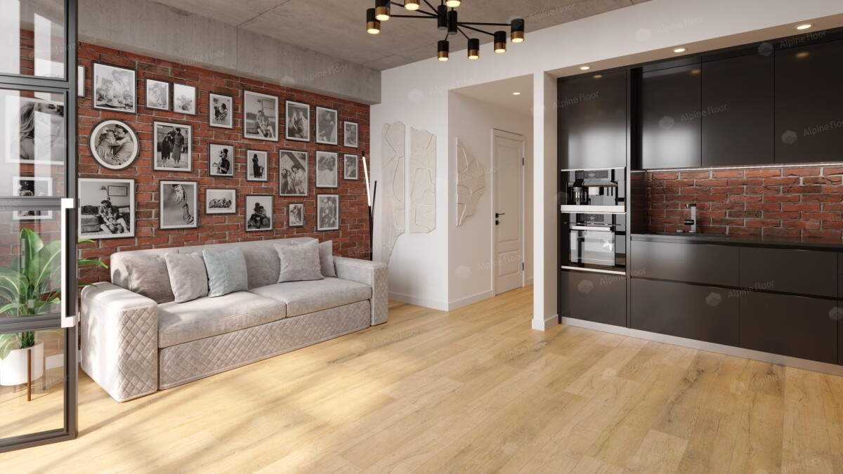 Alpine Floor Premium XL ABA SPC ламинат Дуб медовый ECO 7-16 ABA New 1220 х 183 x 8 mm